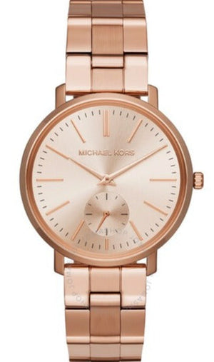 Michael Kors Jaryn Quartz Rose Gold Dial Rose Gold Steel Strap Watch For Women - MK3501