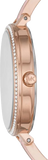 Michael Kors Jaryn Analog Rose Gold Dial Pink Steel Strap Watch For Women - MK4545