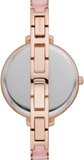 Michael Kors Jaryn Analog Rose Gold Dial Pink Steel Strap Watch For Women - MK4545