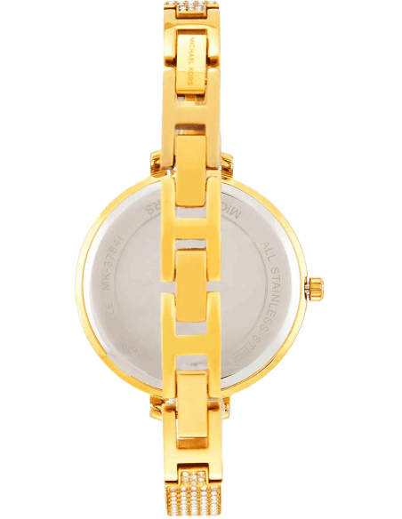 Michael Kors Jaryn Quartz Gold Dial Gold Steel Strap Watch For Women - MK3784