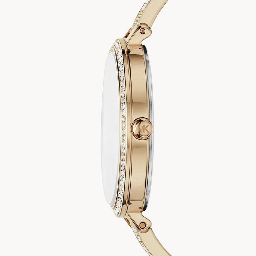 Michael Kors Jaryn Quartz Gold Dial Gold Steel Strap Watch For Women - MK3784