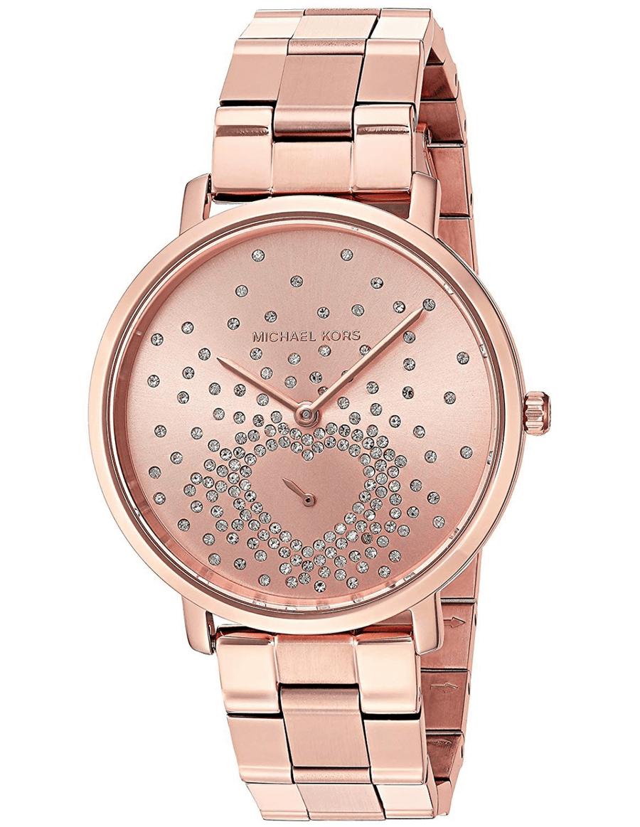 Michael Kors Jaryn Rose Gold Dial Rose Gold Steel Strap Watch for Women - MK3621