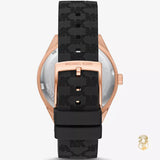 Michael Kors Jessa Quartz Black Dial Black Silicone Strap Watch For Women - MK7266