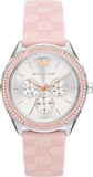 Michael Kors Jessa Quartz Silver Dial Pink Silicone Strap Watch For Women - MK7268