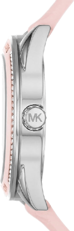 Michael Kors Jessa Quartz Silver Dial Pink Silicone Strap Watch For Women - MK7268
