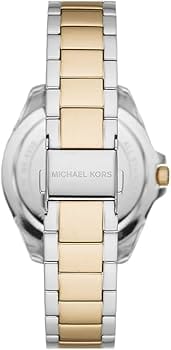 Michael Kors Kacie Three Hand Silver Dial Two Tone Steel Strap Watch for Women - MK6931