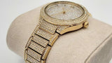 Michael Kors Kerry Crystals Gold Dial Gold Steel Strap Watch For Women - MK3360