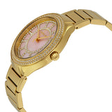 Michael Kors Kerry Mother of Pearl Dial Gold Steel Strap Watch for Women - MK3396