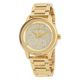 Michael Kors Kinley Gold Dial Gold Steel Strap Watch for Women - MK6209