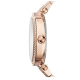 Michael Kors Parker Pink Dial Pink Steel Strap Watch for Women - MK6176