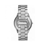 Michael Kors Slim Runway Quartz Pink Dial Silver Steel Strap Watch For Women - MK3380