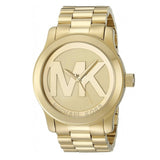 Michael Kors Runway Gold Dial Gold Steel Strap Watch for Women - MK5706