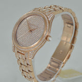 Michael Kors Lauryn Crystals Rose Gold Dial Rose Gold Steel Strap Watch For Women - MK3931