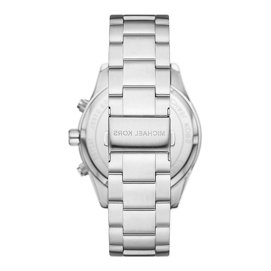 Michael Kors Layton Chronograph Green Dial Silver Steel Strap Watch For Men - MK8912