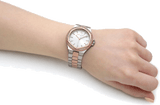 Michael Kors Lennox Three Hand Quartz Silver Dial Two Tone Steel Strap Watch For Women - MK6989