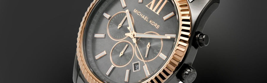 Michael Kors Lexington Chronograph Blue Dial Silver Steel Strap Watch For Men - MK8689