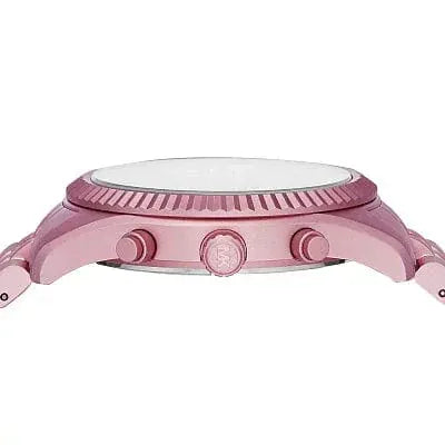 Michael Kors Lexington Chronograph Pink Dial Pink Steel Strap Watch for Women - MK8792