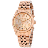 Michael Kors Lexington Rose Gold Dial Rose Gold Steel Strap Watch for Women - MK5569