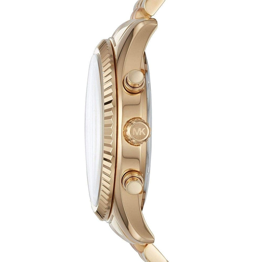 Michael Kors Lexington Gold Dial Gold Steel Strap Watch for Women - MK6473