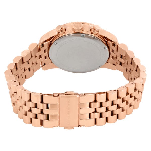 Michael Kors Lexington Rose Gold Dial Rose Gold Steel Strap Watch for Women - MK5569