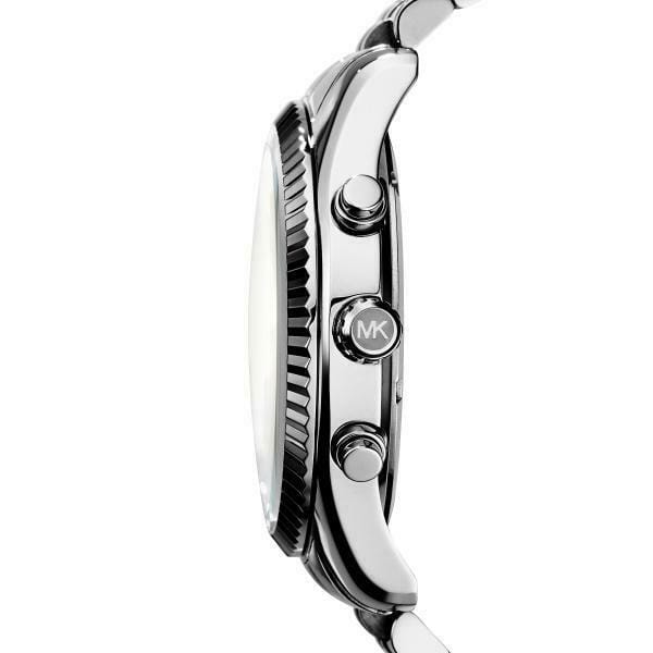 Michael Kors Lexington Silver Dial Silver Steel Strap Watch for Men - MK8405