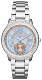 Michael Kors Madelyn Quartz Blue Dial Silver Steel Strap Watch For Women - MK6286