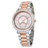 Michael Kors Madelyn Silver Dial Two Tone Steel Strap Watch for Women - MK6288