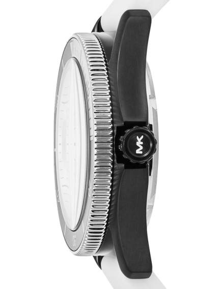 Michael Kors Maritime Analog White Dial White Silicone Strap Watch for Men - MK9159
