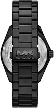 Michael Kors Maritime Three Hand Black Dial Black Steel Strap Watch for Men - MK9181