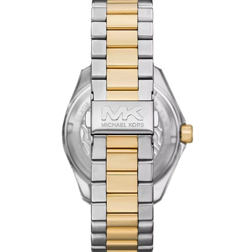 Michael Kors Maritime Three Hand Black Dial Two Tone Steel Strap Watch for Men - MK9180