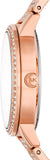 Michael Kors Melissa Three Hand Rose Gold Dial Rose Gold Steel Strap Watch For Women - MK4369
