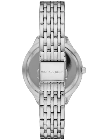 Michael Kors Mindy White Dial Silver Steel Strap Watch For Women - MK7075