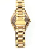 Michael Kors Mini Runway Slim Gold Dial Gold Steel Strap Watch for Women - MK3512