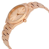 Michael Kors Slim Runway Rose Gold Dial Rose Gold Steel Strap Watch for Women - MK3513