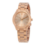 Michael Kors Norie Rose Gold Dial Rose Gold Steel Strap Watch for Women - MK3561