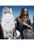 Michael Kors Runway Twist Silver Dial Silver Stainless Steel Strap Watch for Women - MK3149