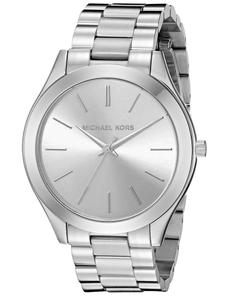Michael Kors Slim Runway Silver Dial Silver Stainless Steel Strap Watch for Women - MK3178