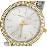 Michael Kors Darci Silver Dial Two Tone Stainless Steel Strap Watch for Women - MK3215