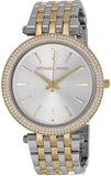 Michael Kors Darci Silver Dial Two Tone Stainless Steel Strap Watch for Women - MK3215