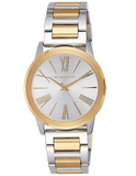 Michael Kors Hartman Quartz White Dial Two Tone Steel Strap Watch For Women - MK3521