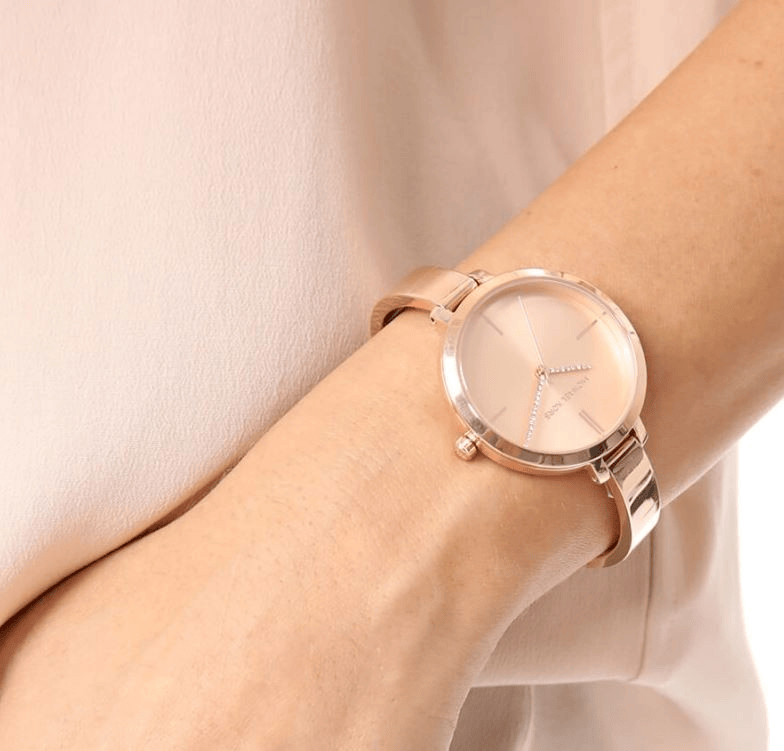 Michael Kors Jaryn Quartz Rose Gold Dial Rose Gold Steel Strap Watch For Women - MK3735