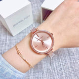 Michael Kors Jaryn Quartz Rose Gold Dial Rose Gold Steel Strap Watch For Women - MK3785