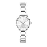 Michael Kors Portia Quartz Silver Dial Silver Steel Strap Watch For Women - MK3837