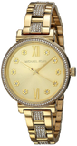 Michael Kors Sofie Quartz Gold Dial Gold Steel Strap Watch For Women - MK3881