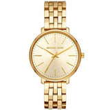 Michael Kors Pyper Quartz Gold Dial Gold Steel Strap Watch For Women - MK3898