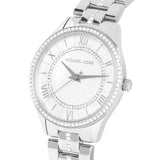 Michael Kors Lauryn Mother of Pearl Dial Silver Steel Strap Watch for Women - MK3900