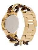 Michael Kors Runway Gold Dial Two Tone Steel Strap Watch for Women - MK4222