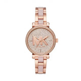 Michael Kors Sofie Quartz Crystals Crystals Rose Gold Dial Rose Gold Steel Strap Watch For Women - MK4336