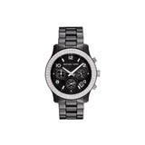 Michael Kors Runway Black Dial Black Steel Strap Watch for Women - MK5190