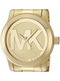 Michael Kors Runway Gold Dial Gold Steel Strap Watch for Women - MK5473